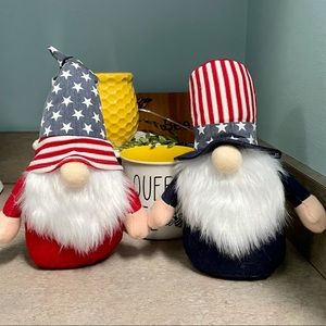 Patriotic Gnomes Set of 2 4th of July Decor
